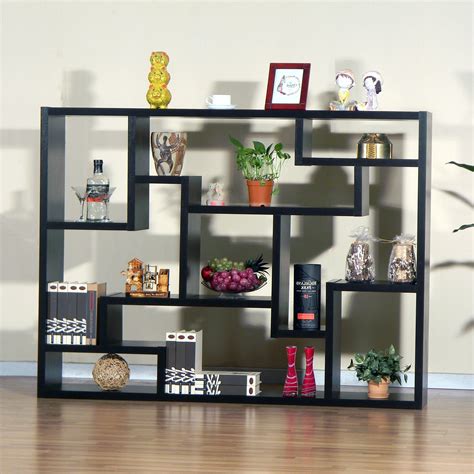 partitioned steel cabinets with divided shelves|bookcase with room divider.